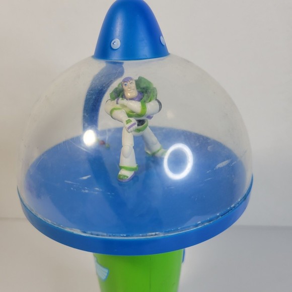 Buzz Lightyear Spinning light up space ship Disney Pixar Tested and works - Picture 2 of 5